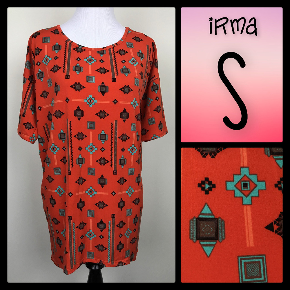 NWT LuLaRoe Irma Tunic - Southwestern Print - S